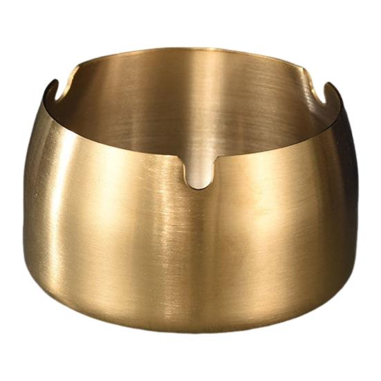 Stainless Steel Ashtray with 3 Slots Heat-resistant Heavy Duty Metal