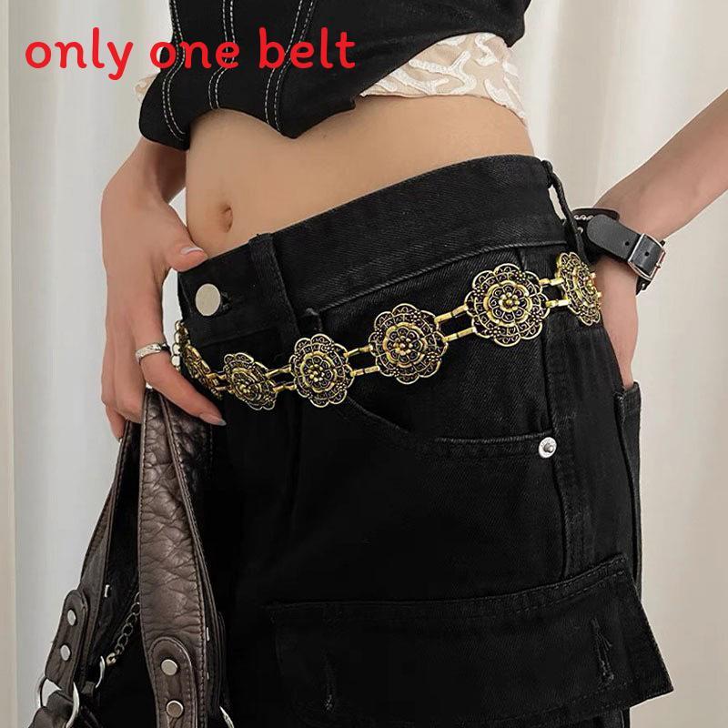 Bohemian Waist Belt Ethnic Style Vintage Butterfly Metal Accessory For Dress Or Skirt