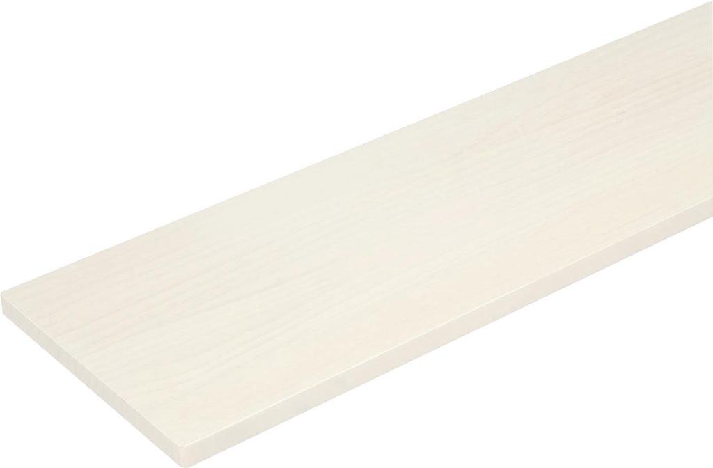 Wood One Shelf New Zealand Pine Solid Smooth 1350 X Depth 450 X Thickness 18 Board, Wood, White, Surface, [Length Mm] MTR1350N-C1I-WH