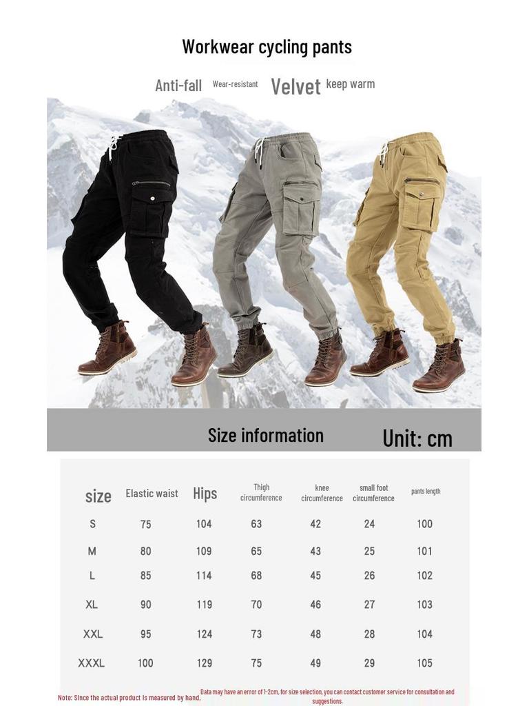 Pantaloni Cargo Moto Unisex Slim Fit pentru Condus - Patru Sezoane, Anti-Cădere, Jogging Casual pentru Turism