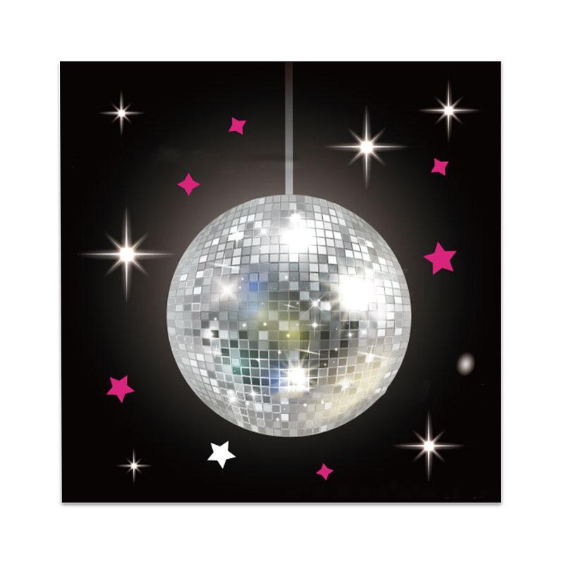 Disco Party Disposable Tableware Pink Cowgirl Hat Disco Silver Ball Plates Cups Napkins Adults Girls Happy Disco Party Supplies