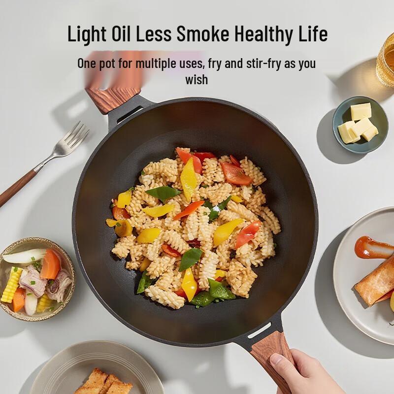 Chui Da Huang 34cm Diamond Series Non-stick Induction Wok