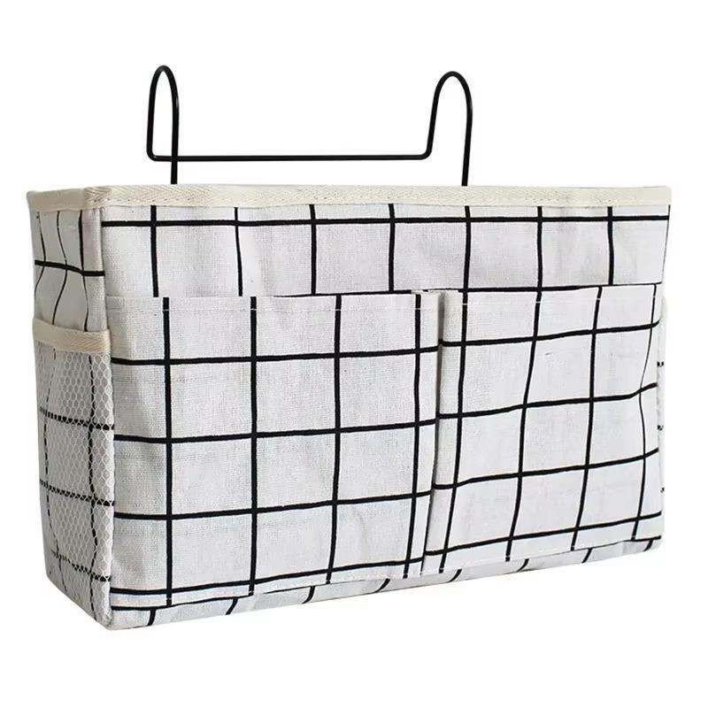 Bed Sofa Hanging Bedside Storages Bag Magazines Remote Control Sundries Dormitory Phone Book Magazine Storage Organizer Basket