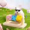 Lustiges Hamster Interaktives Spielzeug Bunter Holzwürfel für Kleintier Hamster Papageien Kaninchen Kauspielzeug Heimtierbedarf