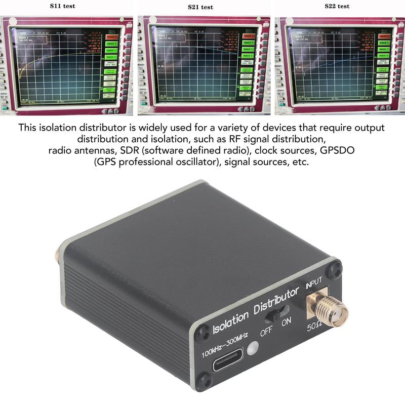 Active RF Isolation Distributor RF Splitter for SDR GPSDO Source 100kHz to 150MHz Active RF Isolation Splitter