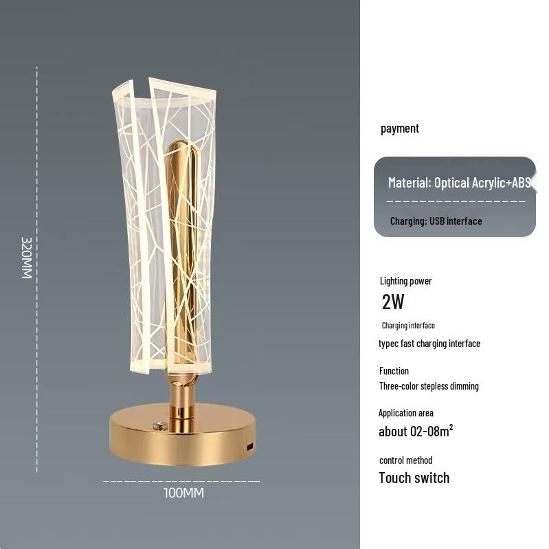 Nordic Acrylic Butterfly Table Lamp – Creative Bedside & Bar Atmosphere Decor Lamp for Hotels and Bedrooms.