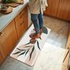 1Pcs Vround and line  Pattern Floor Mat Modern Kitchen polyester Rug Non-Slip Colorful Indoor Carpet, For Home Bathroom Bedroom Living Room Decor