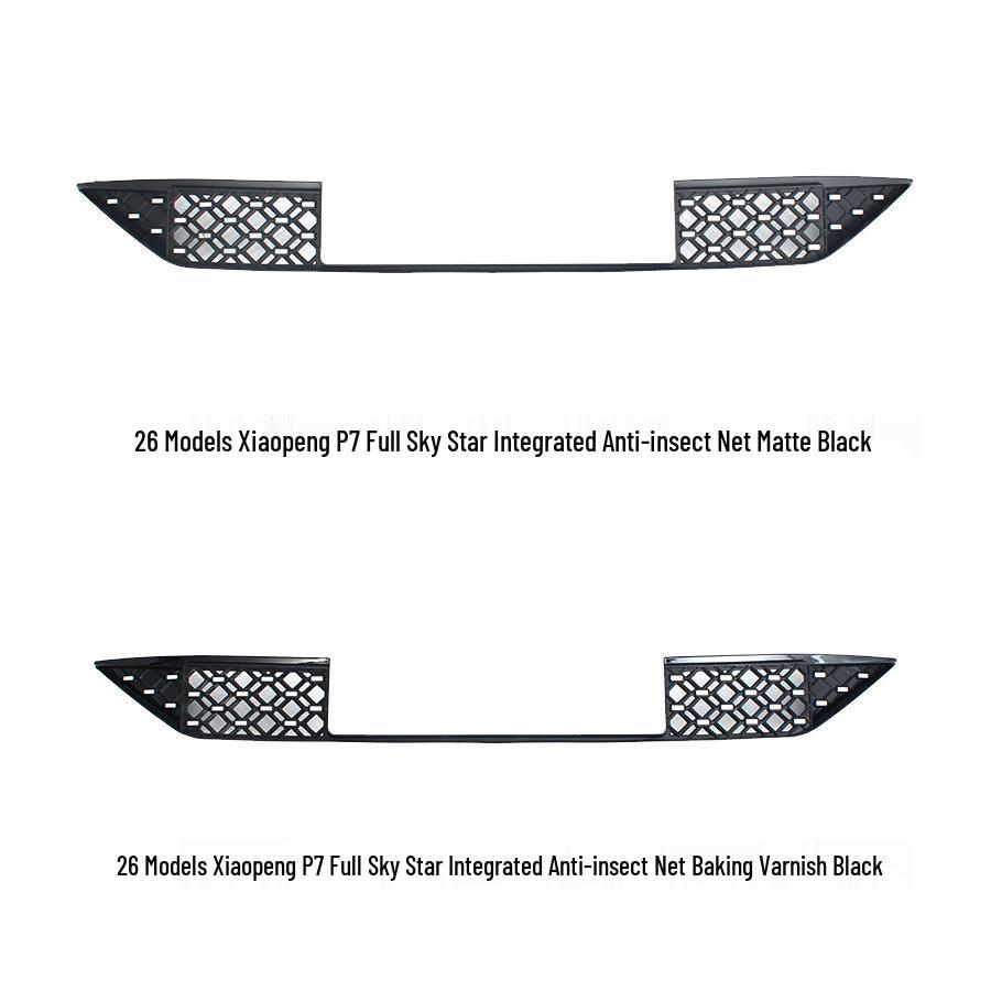 XPeng P7 Insect Net Intake Grille Cover - Fits 26 Models for Mosquito and Willow Catkin Protection - Custom Accessories Matte Black Starry ABS Insect Net*1