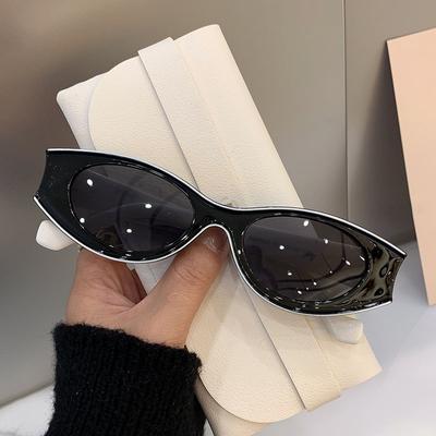 Fashion Vintage Oval Frame Sunglasses Summer UV400 Sun Shades for Women Outdoor Travel Street Style Sun Glasses Driving Goggles