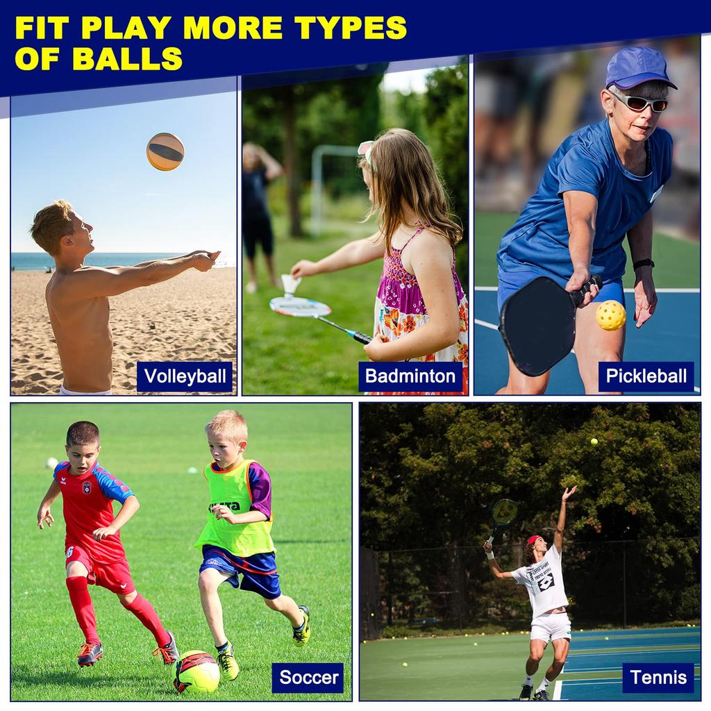 PATIKIL 6 M Portable Badminton Net Pickleball Net Set Height Adjustable Tennis Net with Carry Bag for Volleyball Soccer Outdoor Backyard Beach Black