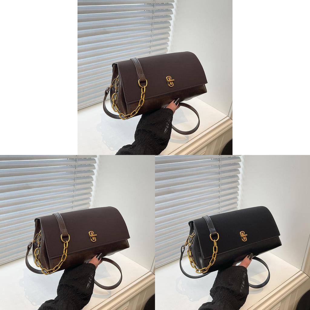 Classic Pu Small Square Handbag With Top Flap For Daily Casual Wear