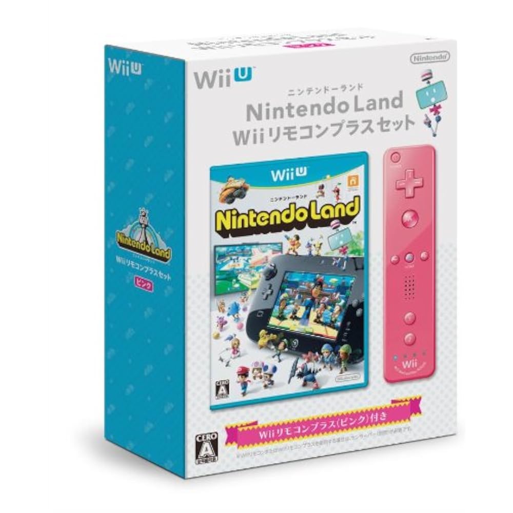 Nintendo Land Wii Remote Plus Set (Pink)