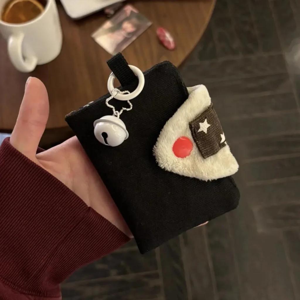 2026 Japanese Cute Rice Ball Card Holder Coin Purse Money Card Fashion Canvas Portable Small Bags Storage ID Bag for Women Gifts