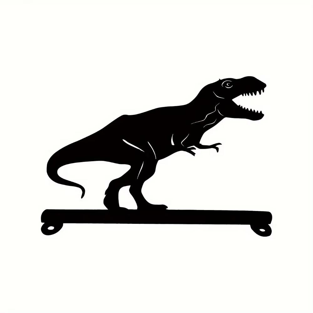 Briefkastendekoration mit Dinosaurier-Eisen-Silhouette – auffällige dekorative Beschilderung für Ihren Briefkasten. Verbessern Sie das Aussehen