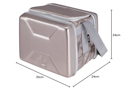 LOGOS Hyper Sub-Zero Cooler Bag, Medium, 81670070, Silver, Foldable Cooler Box, Ideal for Disaster Preparedness