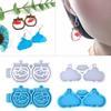 Fishbowl Clouds Necklace Mold Silicone Pendant Mold Earring Ornament Epoxy Resin Casting Jewelry Making Diy Crafts