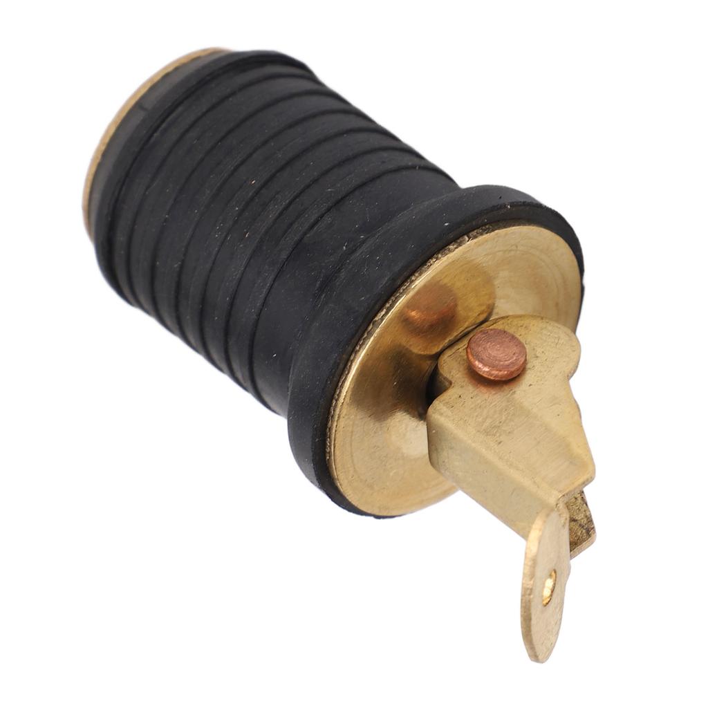 Boat Live Well Plug Brass Livewell Bait Well Drain Plug Tight Sealing Boat Drain Plug Boat Drain Plug for Bilge Beam