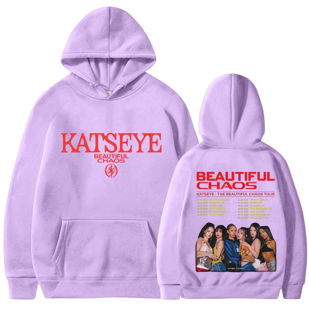 Damskie modne bluzy z kapturem z okrągłym dekoltem, z długim rękawem, z kwiatowym nadrukiem, ze sznurkiem, casualowe, luźne, wkładane przez głowę