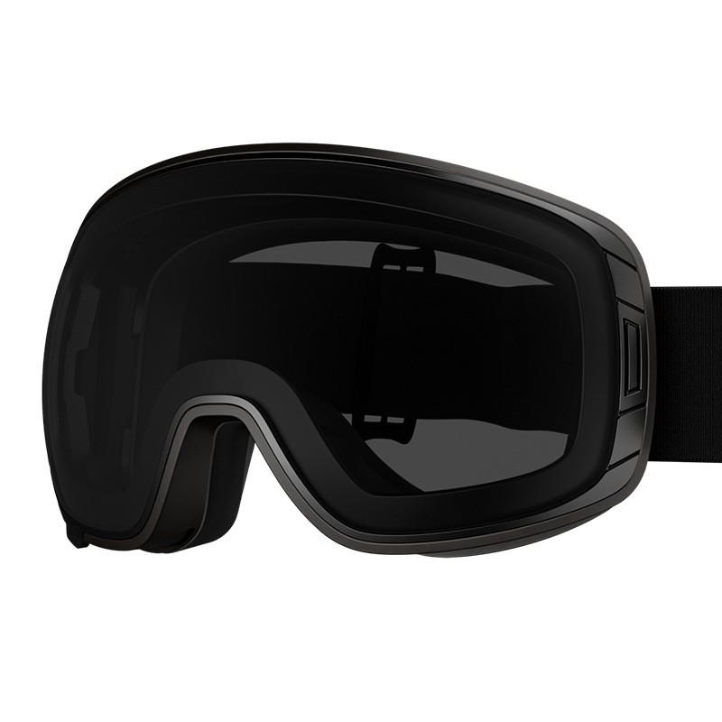 Large Spherical Ski Goggles With Magnetic Lens System Double-Layer Anti-Fog Snowboard Eyewear Men Women