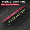 Car Logo Temporary Parking License Plate Phone Number Parking Sign Accessories For Honda Mugen Civic TYPE-R Accord CRV BRV HRV XI6