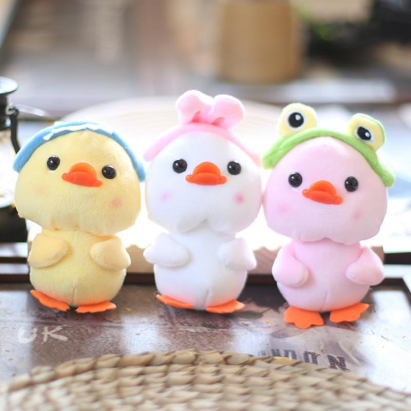 Cute Yellow Duck Plush Keychain With Soft Pp Cotton Filling For Kids And Backpack Decor
