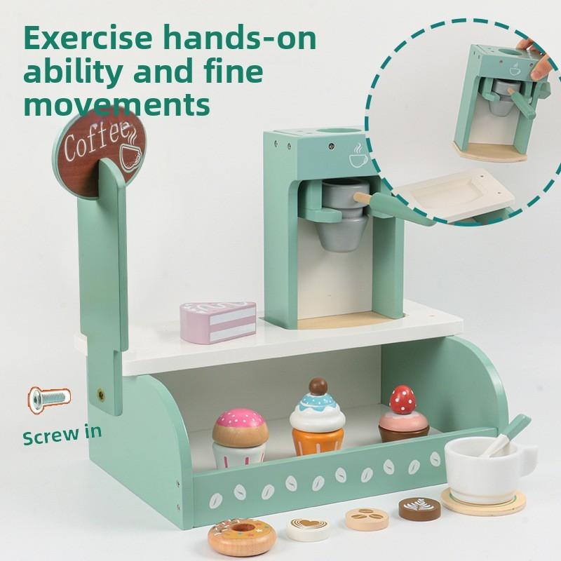 Store Wooden Convenience Toy With Pastry Design For Gift Kids