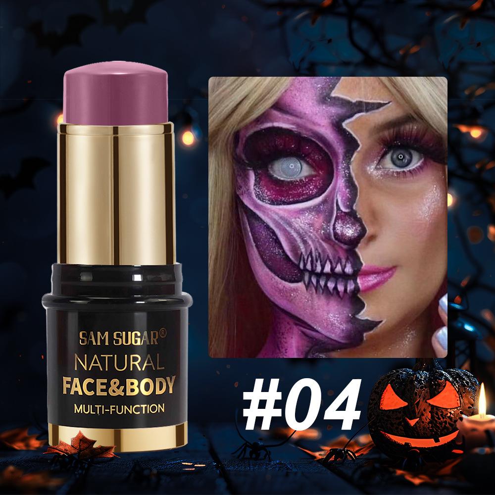 SAM SUGAR UV Glow Face and Body Paint Stick Neon Blacklight Painting Makeup Crayon for Halloween Festival Rave Party Stage Cosmetics