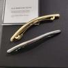 New Fashion Metal One Word Clip Hairpin Women Elegant Ponytail Clip Side Bang Horsetail Hairpin Barrettes  Accessories