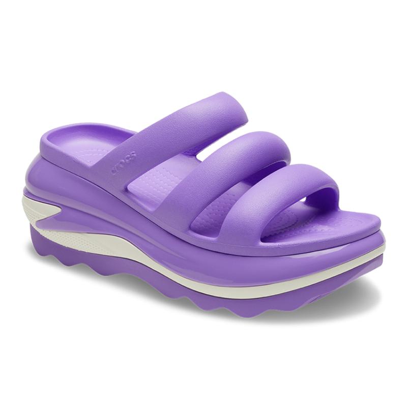 Crocs Mega Crush Triple Strap Sandals 'Purple' Women's