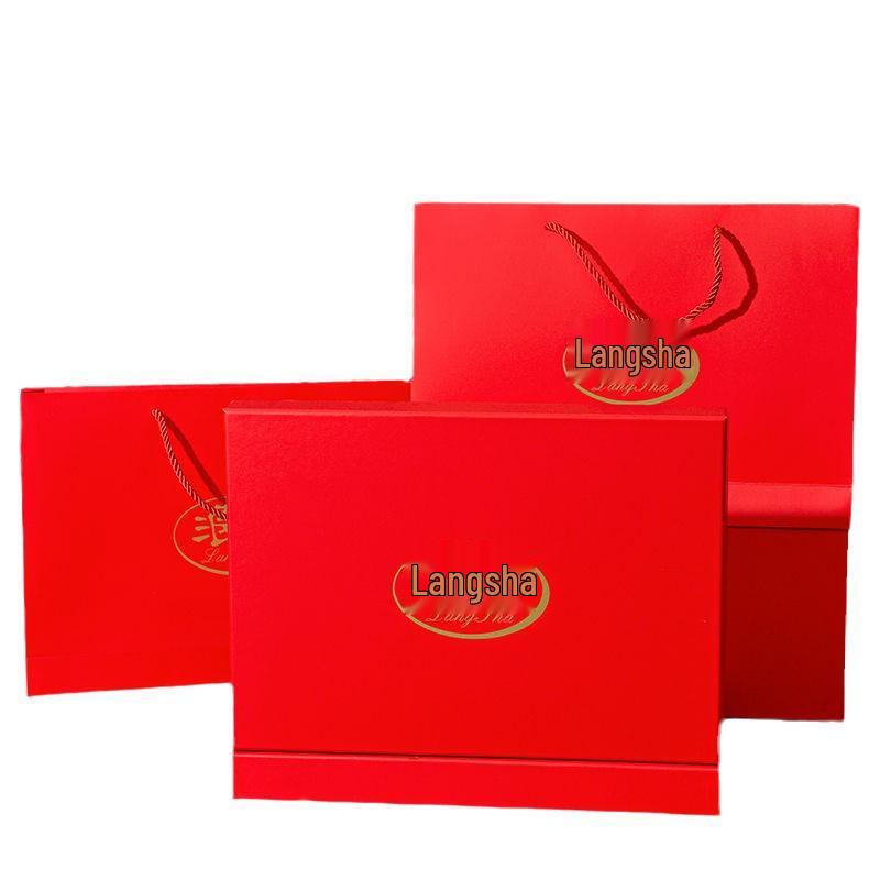Year of the Ox Women's Red Pajamas with Built-in Bra - V-neck, Soft, Skin-Friendly, Sexy Loungewear - Perfect Gift for Best Friend