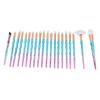 20pcs Makeup Brush Set Professional Foundation Concealer Face Powder Blush Eyeshadow Brushes for Women
