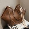 Korean Version of Big Bag Women's 2025 Autumn and Winter New Women's Bag Casual Versatile Tote Commuter Shoulder College Student Class Bag