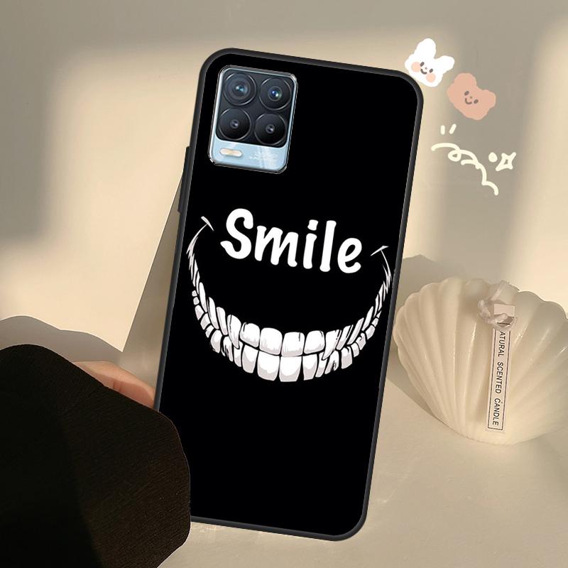 Scary Smile Skeleton Devil Case For Realme 9 8 Pro 8i 9i GT Master GT Neo 2 3 Cover For OnePlus 9 Pro 10 Pro Nord2 9R