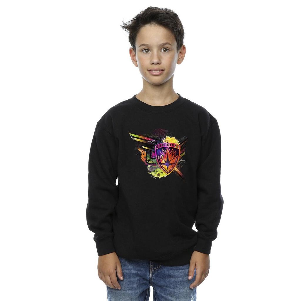 Marvel Jungen-Sweatshirt „Guardians Of The Galaxy Abstract Shield“ auf der Brust