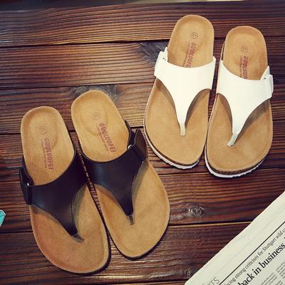New Style Beach Cork Flip Flops Slipper Casual Summer Women Mixed Color Outdoors Sandals Flat Shoes
