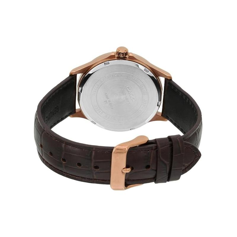 Casio CASIOSTANDARD Series Classic Retro Fashion Quartz Movement Leather Strap Japanese and Korean Watch Men's Watch Black Dial MTP-1383RL-5A