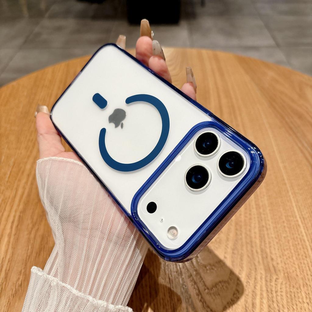 Translucent Frosted Magnetic Phone Case for iPhone 17 Pro Max, MagSafe Compatible Protective Cover