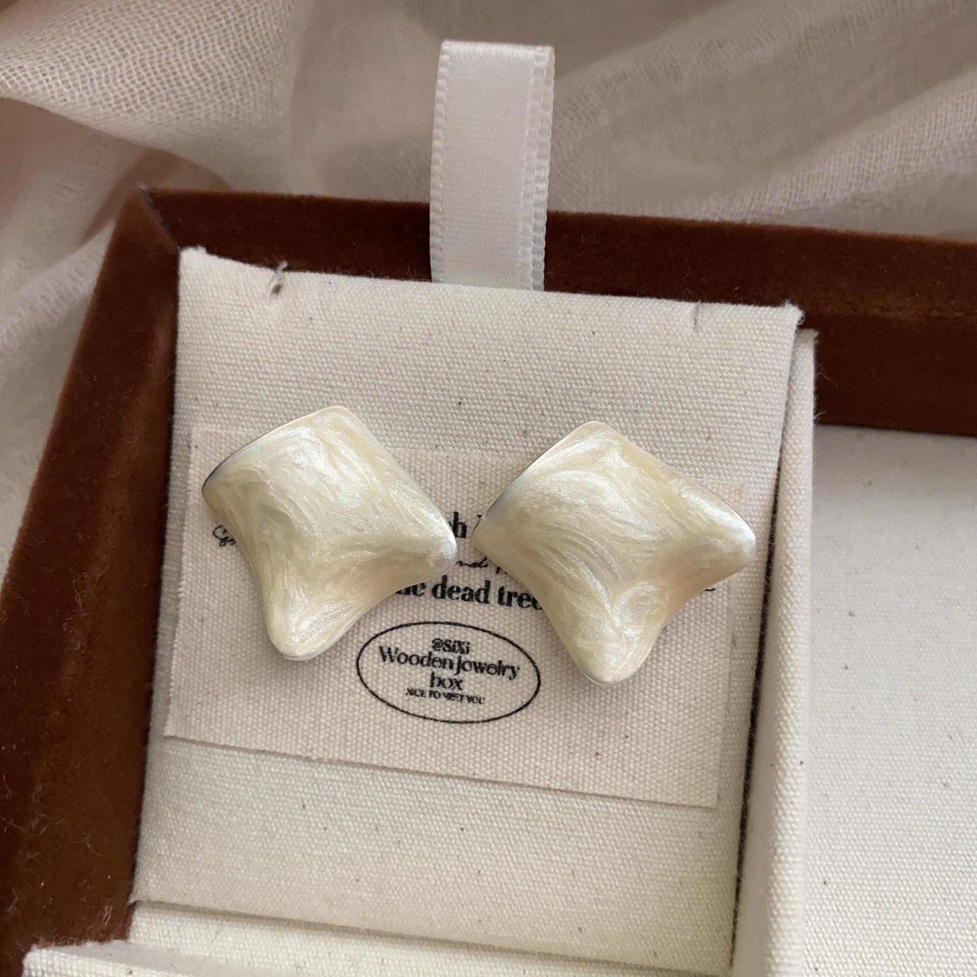 With Earrings Irregular Geometric Drip Large Earrings 20 Stud Earrings