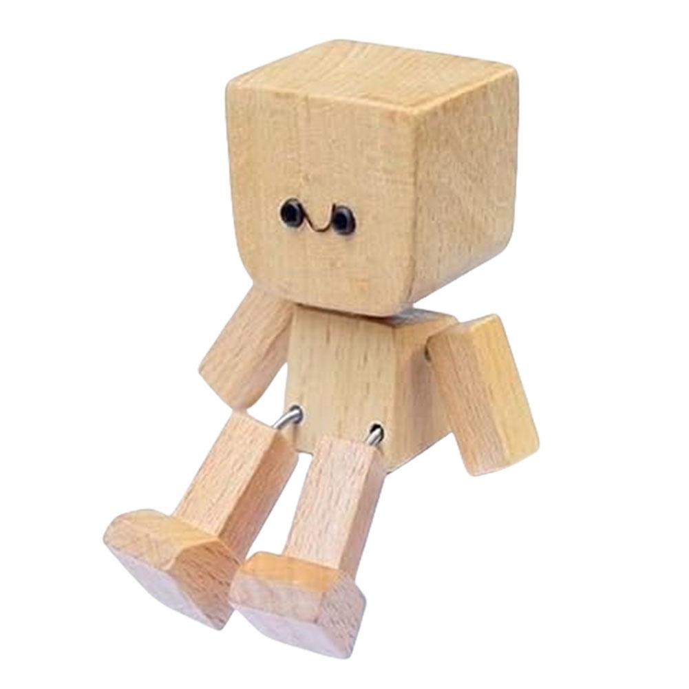 Charming Wooden Figure Wear Resist Swaying Little Wooden Figure Multi-Purpose Air Outlet Fragrance Ornaments Solid Wood Diffuser