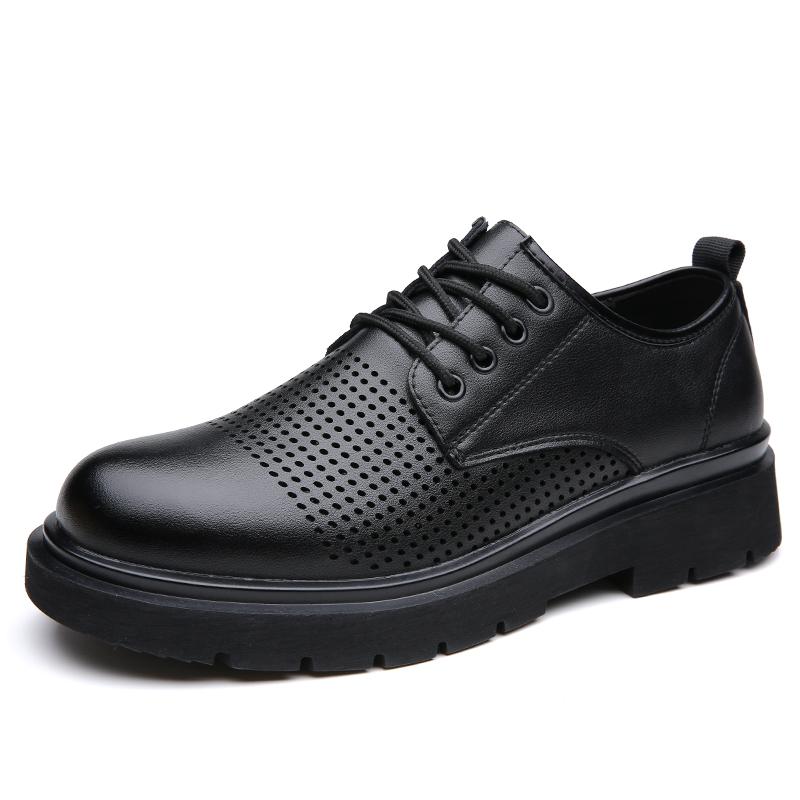 

Classic Business Men s Leather Shoes Minimalist and Elegant Styles Daily office and DRESS Black Four Seasons Versatile Hot 38