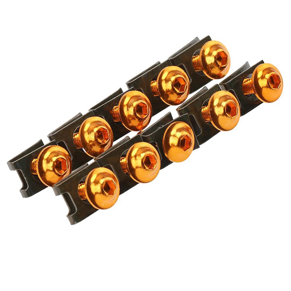 10 Stück 6mm Universelle Motorrad Verkleidung Karosserie Schrauben Roller Muttern M6 Turm Geschwindigkeit Befestigungsclips Schraube