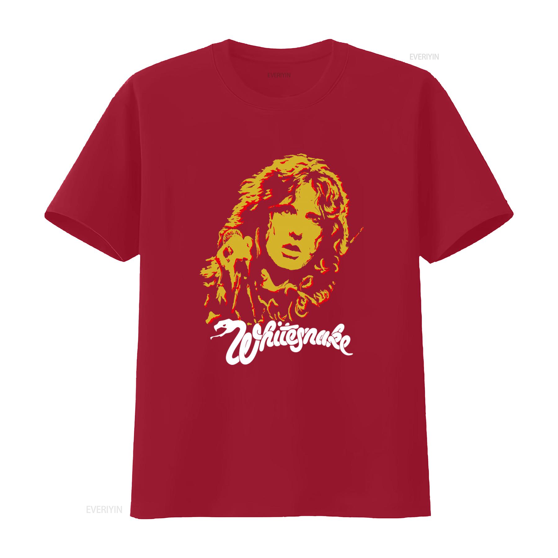 Vintage David Coverdale Whitesnake Rock Band T shirt Black Sizes S 4Xl JJ1192 vintage Washed streetwear designer clothes Unisex S
