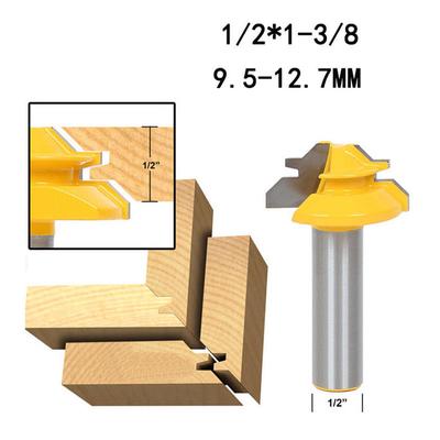 45Degree Mitre Miter Parallel Lock 1//4/" Shank Corner Joint Router Drill Bit Tool