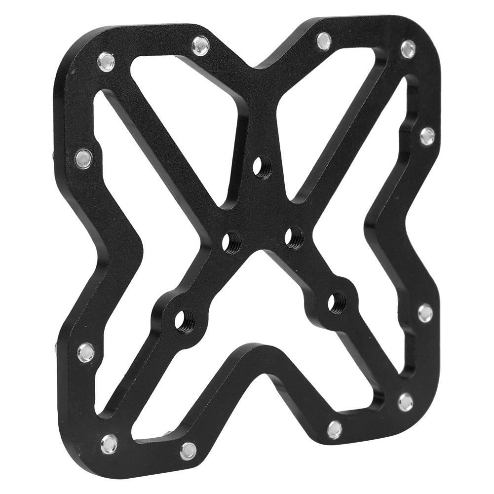 1 Pair  Aluminum Alloy Bike Bicyle Large Clipless Pedal Platform Adapters for SPDBlack