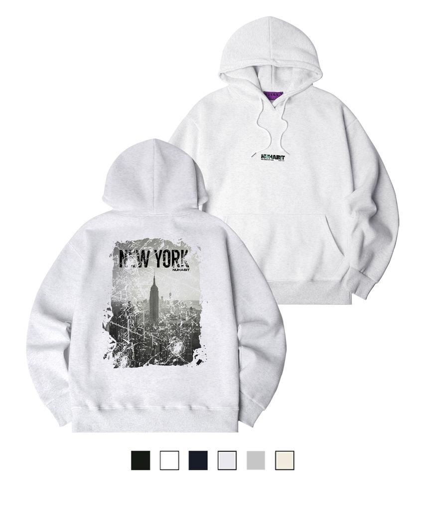 New York City Oversized Fleece-Lined Hoodie (Soh4-4Nh1228)