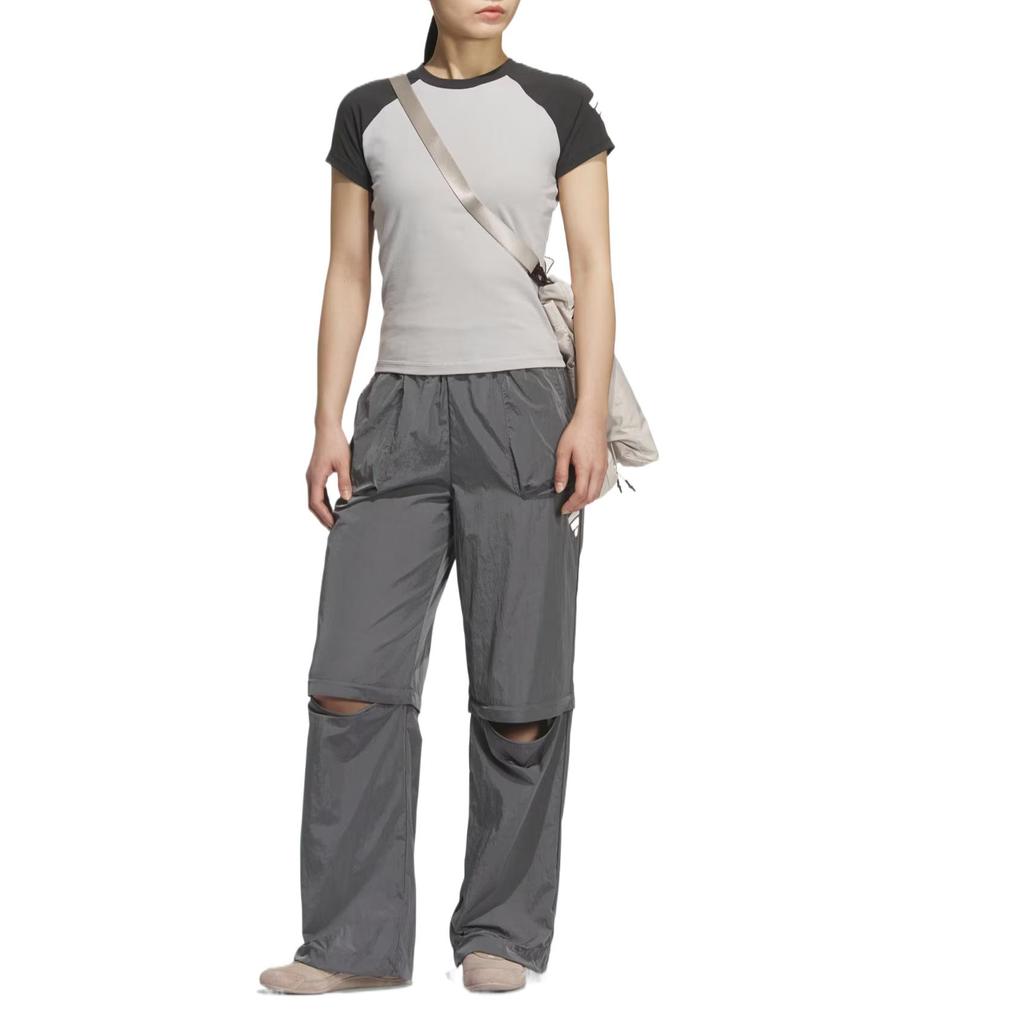 Adidas Fos Future Style Woven Pant Comfortable Fashion Simple Versatile Casual Pants Women pants Gray KC3776