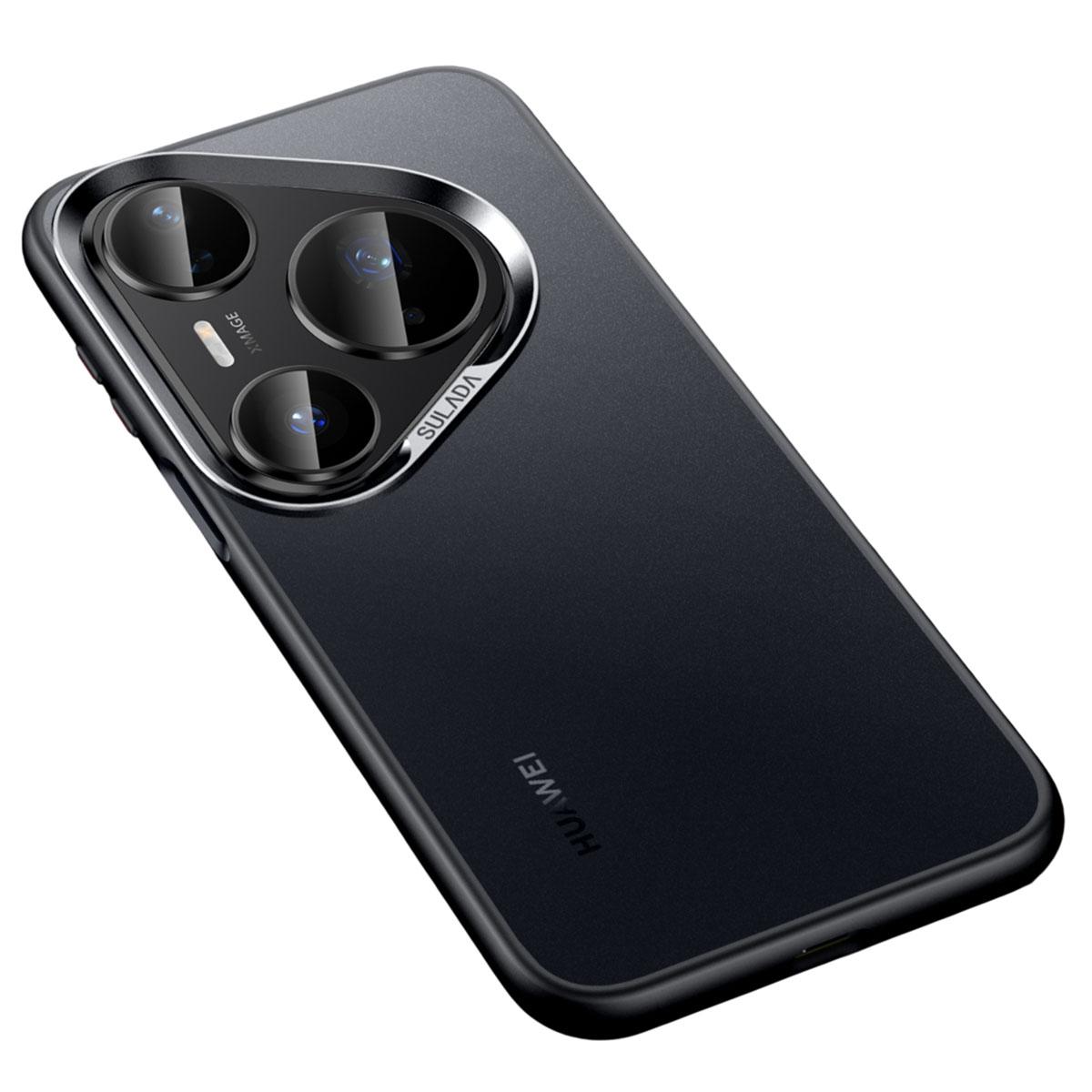 

SULADA For Huawei Pura 80 Pro Case PC+TPU Shockproof Matte Phone Protector Cover Black