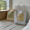 Multi-Color Polka Dot Shoulder Bag Magnetic Buckle Shopping Handbag Drawstring Tote Bag  Outdoor