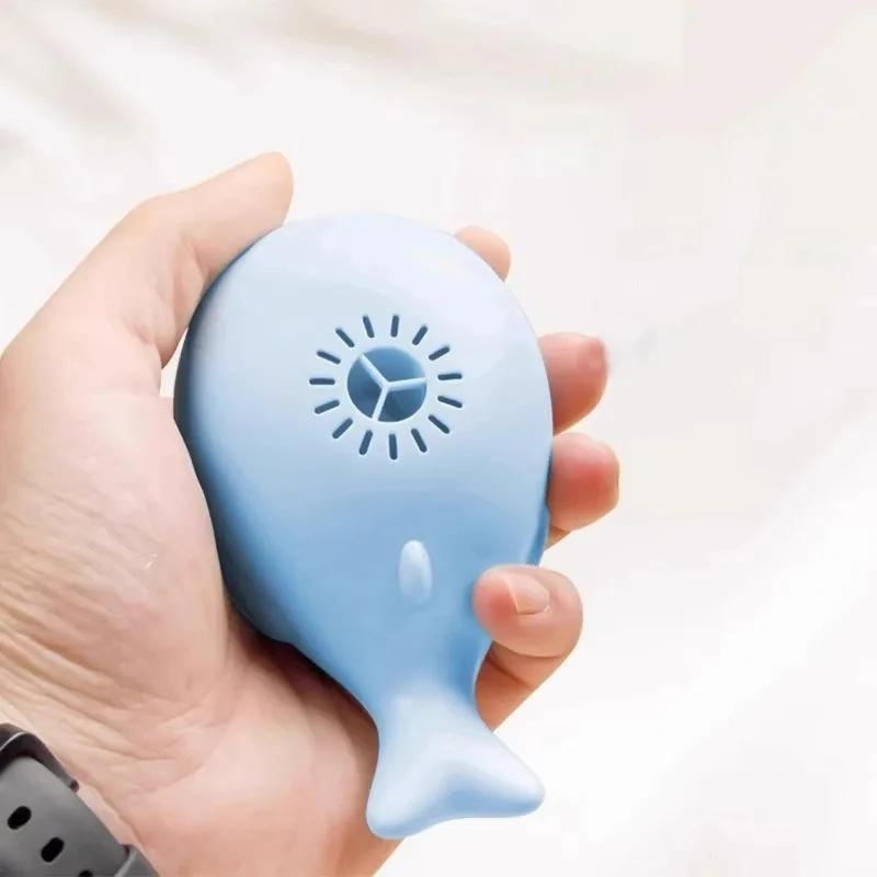 Electric Floating Ball Pet Toy- Whale - Shaped, USB-Powered with Fan & Hovering Ball, Compact Design for Fun & Cooling