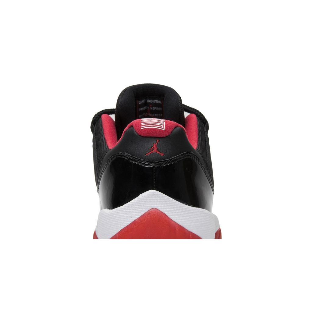 Air Jordan 11 Retro Low 'Bred' 2015 (Unisex) black / true red-white Vintage Basketball Shoes 528895 012